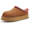 Suede Platform Slippers
