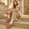 Suede Platform Slippers