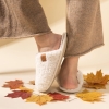 Fuzzy Slip-on Slippers