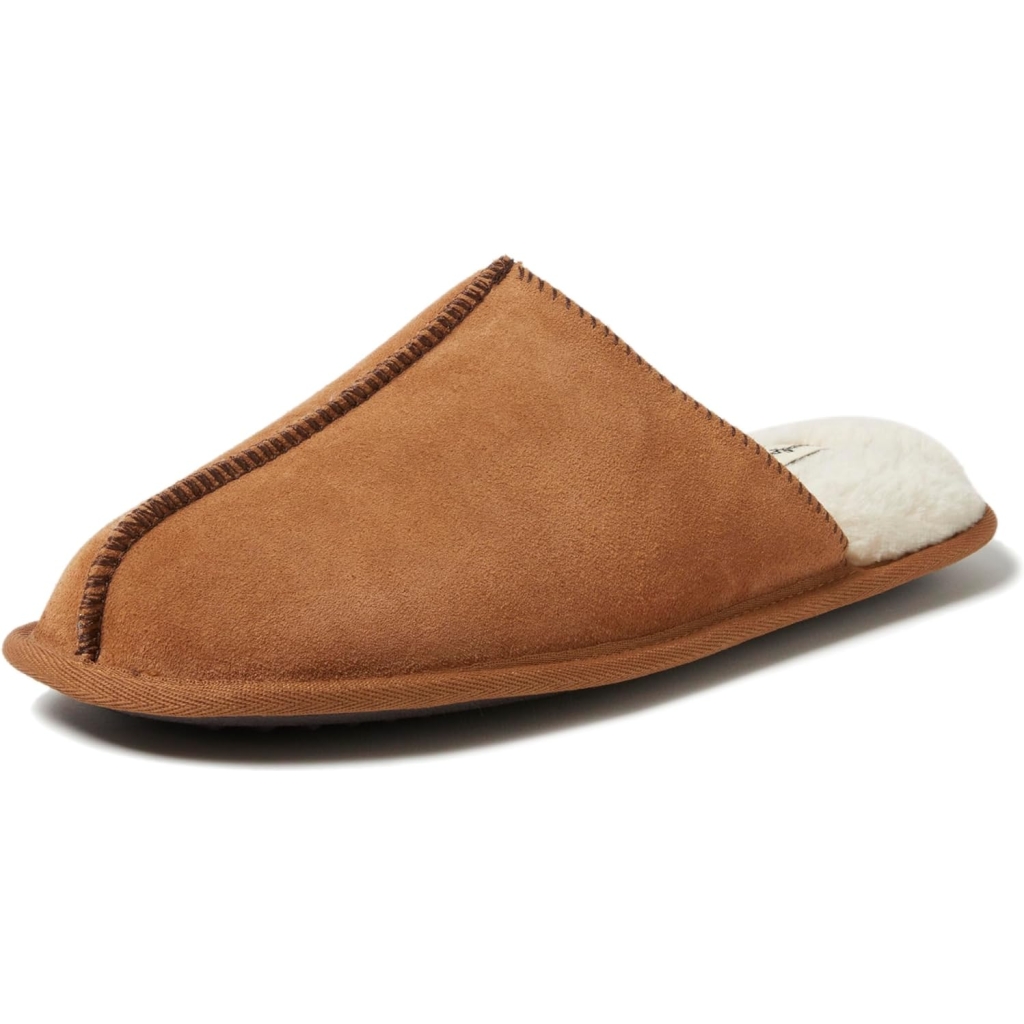Suede House Shoe Scuff Slipper