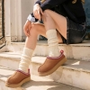 Suede Platform Slippers