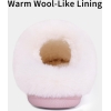 Evshine Women's Chenille Knit Fuzzy Slippers Memory Foam Warm House Shoes