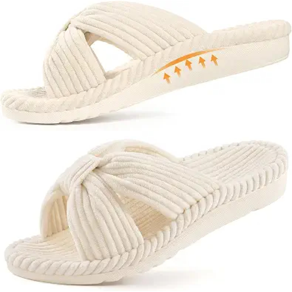 Litfun Women's Orthopedic Arch Support Slippers for Plantar Fasciitis