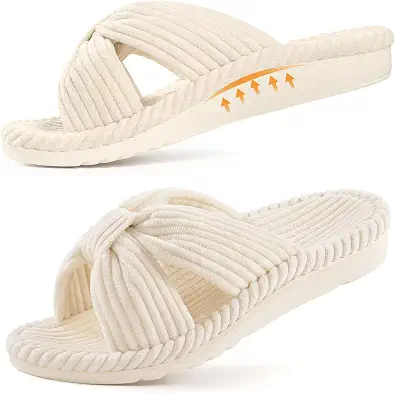 Litfun Women's Orthopedic Arch Support Slippers for Plantar Fasciitis