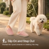 HUXMEYSON Slippers for Women, Warm Memory Foam Comfy House Slippers with Anti-Skid Rubber Sole for Indoor and Outdoor