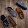 ULTRAIDEAS Men's Luke Moccasin Slippers,Camel,10