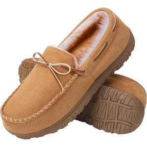 MIXIN Mens Slippers Indoor Outdoor Memory Foam House Shoes Anti-Slip Moccasins Slippers for Men