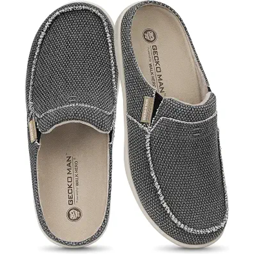 Mens Slippers with Arch Support, House Shoes for Men with Anti-Slip Sole