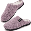 ERGOfoot Arch Support Orthopedic Slippers for Plantar Fasciitis, Sherpa Fleece Clog Style -Machine Washable Non-Slip Indoor Outdoor House Slippers for Women& Men/Pink Purple Marl W7