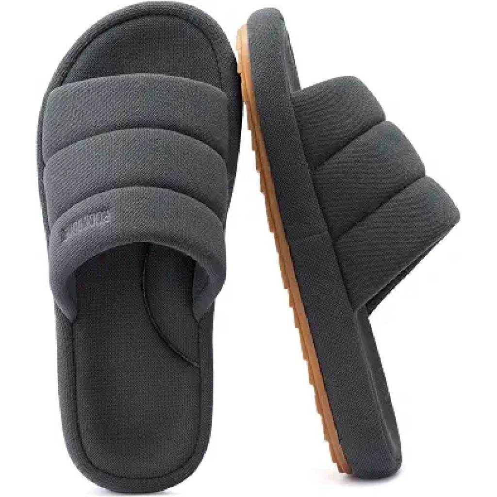 RockDove Men's Axis Arch Support Slide Slipper, 9-10,Charcoal