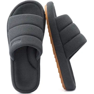 RockDove Men's Axis Arch Support Slide Slipper, 9-10,Charcoal