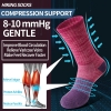 Anlisim Merino Wool Hiking Running Socks for Women, Boot Work Crew Socks