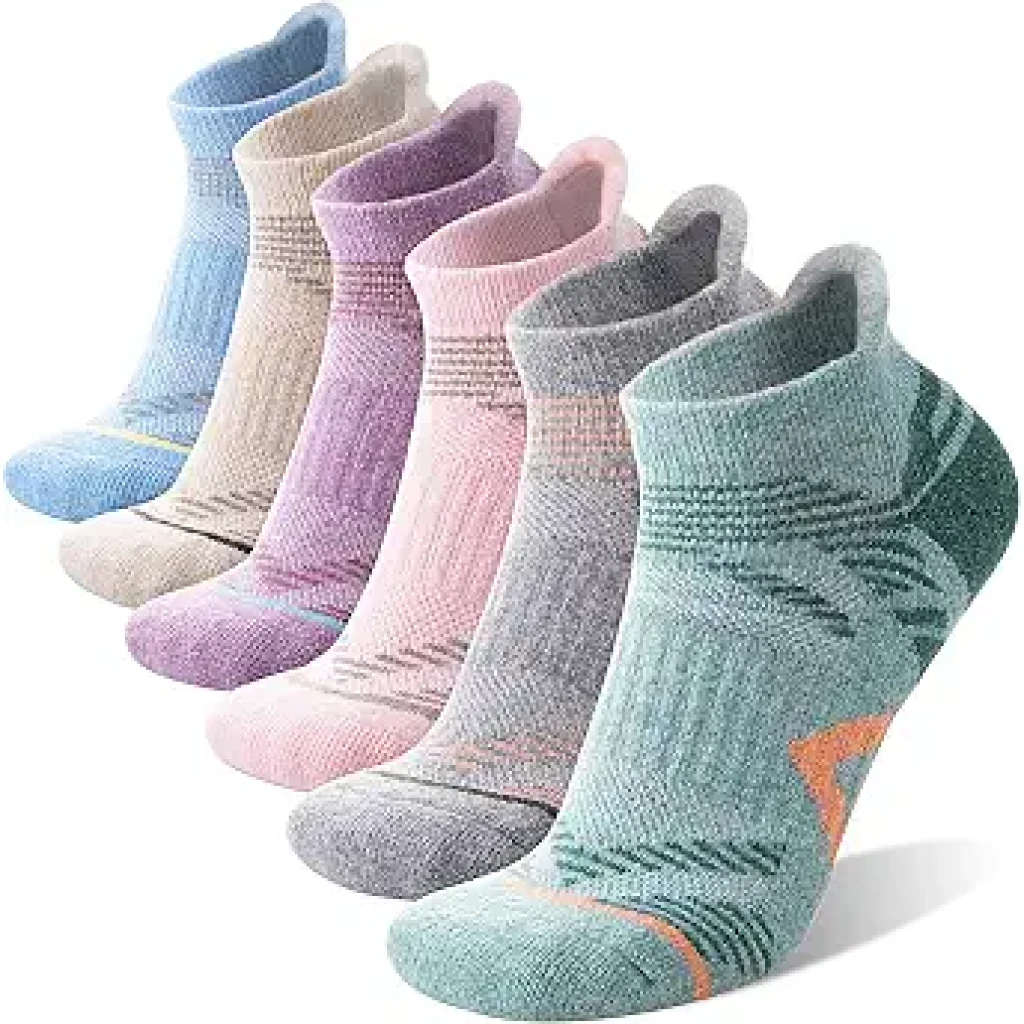 ANTSANG Merino Wool Ankle Hiking Running Socks for Women Men